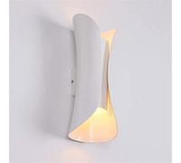 KXQYIKYI Mur Light Creative Reel 2 Light Mall Lighttures Modern Simplicity Metal Mall Lamp Wall Sconce Nordic Restaurant Living Room Aisle Corridor Balcony Wall Lantern Lantside Decor Lampe (Blanc)