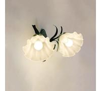 KXQYIKYI Mur Light Glass Murce Murce Green Metal Mur Wall Pièce Éclairage Lampe Mur DE 2 LIGHTES, LUCHENTS MOURS DE FLOORMENTS Moder