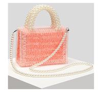 KXQYIKYI Partage de sac en acrylique pour femmes Small Sac à main chaînes d'épaule des sacs à bains tissés Embrayage du soir pour le mariage des dames