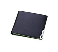 KXQYIKYI Portefeuille coréen Fashion en Fer Feuille Courte du Portefeuille rigides Couleurs Bordure de Croix pour Hommes