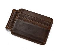 KXQYIKYI Portefeuille en Cuir Business Wallet Dollar Cash Card Men's Clip Wallet Bifold Short (C