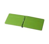 KXQYIKYI Portefeuille en Cuir Unisexe avec Clip d'argent pour Homme Mini Slot Slot Slim Bourse Women Metal pinmp cachère