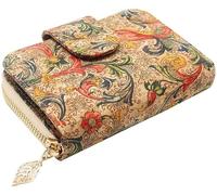 KXQYIKYI Portefeuille en liège, Sac à Main pour Femme, Conception à Fermeture éclair Mince avec Porte-Carte, Porte-Monnaie, Cadeau écologique