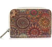 KXQYIKYI Portefeuille en liège, Sac à Main pour Femme, Conception à Fermeture éclair Mince avec Porte-Carte, Porte-Monnaie, Cadeau écologique