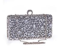 KXQYIKYI Sac à main pour femmes de chaîne de diamants Sac à dîner carré horizontal sac pour femmes