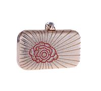 KXQYIKYI Sac de soirée pour femmes Sac d'embrayage de forage chaud boîtier dur sac carré Sac de robe dames