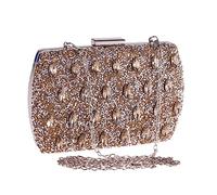 KXQYIKYI Sac de soirée pour femmes Sac d'embrayage de forage chaud boîtier dur sac carré Sac de robe dames