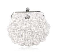KXQYIKYI Sacs de soirée pour femmes Diamants Perle Chain épaule sacs à main Party Mariage Day Purse (D)