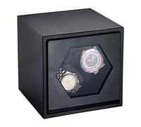 KXQYIKYI Spinner Winding Box Watch Awners - 2 + 0 Coquille métallique Double tête Automatique Autochers Mécanique Montre la boîte enroueuse Motor Shaker Watch Rangement Cabinet d'affichage Rotatif
