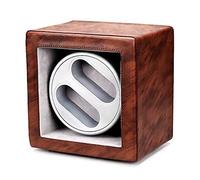 KXQYIKYI Spinner Winding Box Watch Awners - Cuir rétro rétro à Double Position Watch Shaker Mécanique Appareil Swing Silencieux Dual-Power Watch Boîte d'enroulement Boîte de Rangement avec LED Light