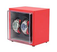 KXQYIKYI Spinner Winding Box Watch Winders - 2 Positions PU Leather Watch Affichage Affichage de Rangement à Double Puissance Watner Automatique mécanique Boîte d'enroulement Boîte ménage Portable