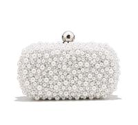 KXQYIKYI Vintage perle des femmes Sacs de soirée Plee Perle Perle Chain Day Day Embrayage Embroderie Sacs à main (D)