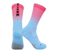 KXUIJCC Chaussettes de basket-ball pour hommes Moyen épaissie Respirant Serviette Bas Fitness Running Cyclisme Randonnée Sport Chaussettes Calcetines, Bleu 1, Taille Unique