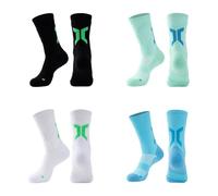 KXUIJCC Chaussettes de sport à séchage rapide Serviette respirante Chaussette de pression Bas Chaussettes de cyclisme Courir, Set 4, Taille unique