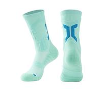KXUIJCC Séchage rapide Chaussettes De Sport Respirant Serviette Pression Chaussette Bas Cyclisme Chaussettes Courir, vert, Taille Unique