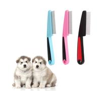 KXUSW anti puces chat,peigne anti puces pour chat,anti puces chien,anti puce chat,Ensemble de 3 pièces, professionnel et durable, élimine les puces et les poils, garde les animaux propres