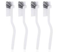 KXUSW Brosse Vaisselle, Goupillon Bouteille, brosses de Nettoyage de Bouteilles polyvalentes,Bouteille Brosse,Café Tasses Brosse,Longue Manche De Brosse De Bouteille Courbée 4 pièce