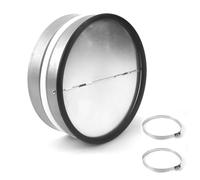KXVXXV clapet anti retour hotte aspirante DN 150mm en acier galvanisé avec caoutchouc d'étanchéité en aluminium pour canal de ventilation et évacuation d'air pour montage
