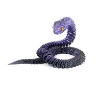 KXWDKJ Fidgets Impression 3D Serpent Imprimé 3D Couleur Laser Cool Articulation intégrale du corps pour la maison, le bureau, l'exécutif (45 cm, violet noir)