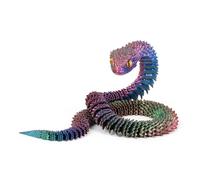 KXWDKJ Fidgets Impression 3D Serpent Imprimé 3D Couleur Laser Cool Articulation intégrale du corps pour la maison, le bureau, l'exécutif (45 cm, rouge, bleu, vert)