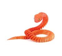 KXWDKJ Fidgets Impression 3D Serpent imprimé 3D Couleur laser cool Articulation intégrale du corps pour la maison, le bureau, l'exécutif (60 cm, rouge doré)