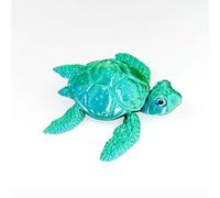 KXWDKJ Fidgets imprimés en 3D - Animal imprimé 3D - Tortue de mer - Matériau PLA pour la maison, le bureau, la décoration d'aquarium - Vert