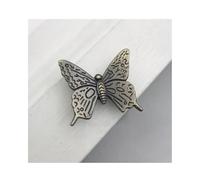 KXWDKJ Poignées d’Armoire Vintage Poignées de Commode Antiques en Alliage de Zinc Forme Papillon pour Commode Tiroir Placard Meuble Penderie Poignées de Porte-Cyan Bronze||M||12pcs