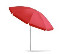 KXWOQ3ED Parasol de Jardin Inclinable 220 cm/260 cm, Parasol de Terrasse Extérieur Rond, UPF50+ pour Plage, Marché, Balcon, Patio(Rouge,220cm/7.2ft)
