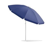 KXWOQ3ED Parasol de Jardin Inclinable 220 cm/260 cm, Parasol de Terrasse Extérieur Rond, UPF50+ pour Plage, Marché, Balcon, Patio(Bleu,220cm/7.2ft)