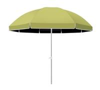 KXWOQ3ED Parasol de Jardin Rond, 180/200/240 cm Parasol de Table Extérieur Portable, Hauteur Réglable, UPF50+ Parasol de Pique-nique pour Plage, Patio, Terrasse(Green,180cm/6ft)