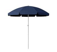 KXWOQ3ED Parasol de plage rond portable, 2,2 m, parasol de jardin, protection UV, parasol de marché, hauteur réglable, bleu, 220 cm