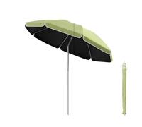 KXWOQ3ED Parasol de Terrasse Extérieur Rond, 180 cm - 260 cm Parasol de Jardin Portable Inclinable, Protection UV pour Marché, Piscine, Balcon, Patio(Green,180cm/5.9ft)