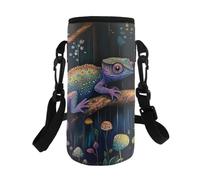 Kxyudcn Manchon de bouteille d'eau portable tendance avec sangle pour garçons gym extérieur, Caméléon., Taille unique, Ensemble cartable