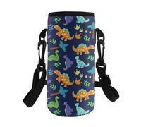 Kxyudcn Manchon polyvalent pour bouteille d'eau avec sangle pour garçons gym extérieur, dinosaure, Taille unique, Ensemble cartable
