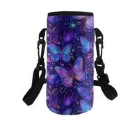 Kxyudcn Porte-bouteille d'eau mignon et pratique avec sangle pour filles, voyage, école, papillon, Taille unique, Ensemble cartable