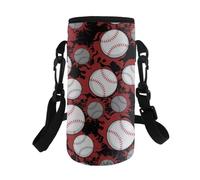 Kxyudcn Sac de transport pour bouteille d'eau portable avec sangle pour un usage quotidien, baseball, Taille unique, Ensemble cartable