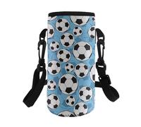 Kxyudcn Sac de transport pour bouteille d'eau portable avec sangle pour un usage quotidien, football, Taille unique, Ensemble cartable