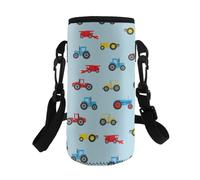 Kxyudcn Sac de transport pour bouteille d'eau portable avec sangle pour un usage quotidien, Tracteur, Taille unique, Ensemble cartable
