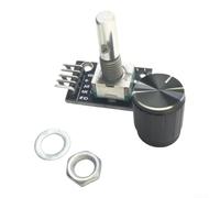 KY-040 Émetteur rotatif avec bouton PCB 5 V encodeur 360° | Pour commande du moteur Arduino, projets électroniques, robots, compteur d'impulsions