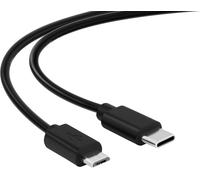 KYAOAYO-1.00M Câble De Connexion Usb C Vers Micro Usb 2.0, Câble De Données Et Câble De Charge, Noir