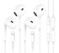 KYAOAYO-2 Pack Écouteurs Filaires Pour Iphone, [Certifié Mfi] Écouteurs Intra-Auriculaires, Casque Antibruit Stéréo Hifi Avec Micro Et Contrôle Du Volume Pour Iphone 14/14 Pro/13/12/11/Xr/Xs/X/8/7/Se