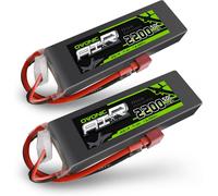 Kyaoayo-2 Packs 2200mah 2s 7.4v 50c Lipo Battery Pack With T Plug For Rc Evader Bx Car Rc Truck Rc Truggy Rc Airplane Uav Drone Fpv-Ovonic