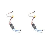 KYAOAYO-2 Pièces Contrôleur De Vitesse Rc, 30A Sans Balais Esc Xt60 Contrôleur De Vitesse Électronique Moteur D'Avion Rc Pour Accessoire D'Hélicoptère D'Avions De Drone Rc