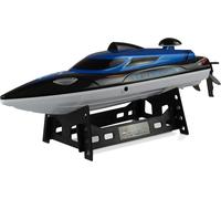 Kyaoayo-26093 Blue Barracuda V2 Mini Bateau 2,4 Ghz Rtr, Interrupteur De Sécurité, Double Couvercle, Noir/Bleu-Amewi Bleu