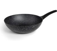 Kyaoayo-26848 Poêle Wok Anti-Adhésive En Aluminium Forgé De Haute Qualité, Convient Pour Tous Les Types De Cuisinières Y Compris Induction, Full Induction, Ø 28 Cm, Écologique Et Sans Pfoa, Noir