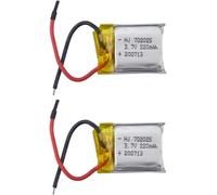 KYAOAYO-2Pcs 3.7V 220Mah Lithium Batterie Pour Hs190 901Hs 901S 901H X300C Lf606 Sg800 S9 Syma S107 S107G S108G S109G Mini Quadcopter Accessoires Télécommande Aircraft Batterie