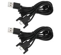 KYAOAYO-2Pcs Câble De Chargement Usb 2M Compatible Avec Logitech G403 G703 G900 G903 G Pro Souris Sans Fil Haut-Parleur G560