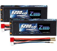 KYAOAYO-2S Lipo 7,4V 5200Mah 100C Rc Batterie Avec Connecteur 4.0Mm Sphérique À Deans T Pour Voiture Rc Camion Avion Hélicoptère Bateau Buggy Aile (2 Pcs)
