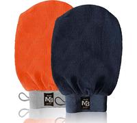 Kyaoayo-2x Gant Exfoliant De Crin Kessa, Hammam, Gommage Naturel Et Efficace, Corps Et Vi Femme Et Homme, Nettoie Et Purifie La Peau Et Élimine Les Cellules Mortes, Avec Ou Sans Savon Noir