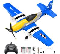 KYAOAYO-3 Canaux Avion Rc P-51D Mustang, Avion Télécommandé Prêt À Voler, Gyro Stabilisateur 6 Axes 2,4Ghz, Facile À Piloter Pour Enfants Et Débutants